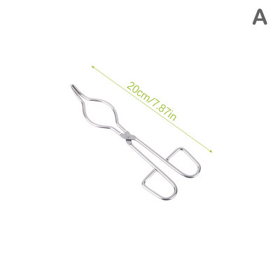 Profesionāli 20/30/40 cm nerūsējošā tērauda tīģeļa knaibles Grafīta kausēšanas knaibles turētājs Hromētas vārglāzes skavas satveršanai