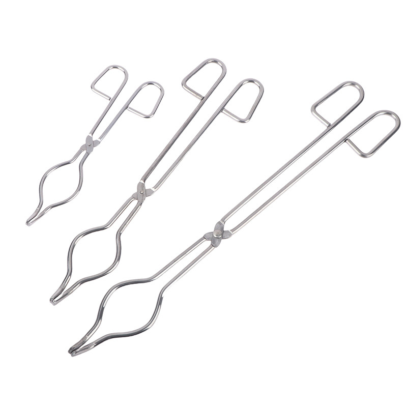 Profesionāli 20/30/40 cm nerūsējošā tērauda tīģeļa knaibles Grafīta kausēšanas knaibles turētājs Hromētas vārglāzes skavas satveršanai