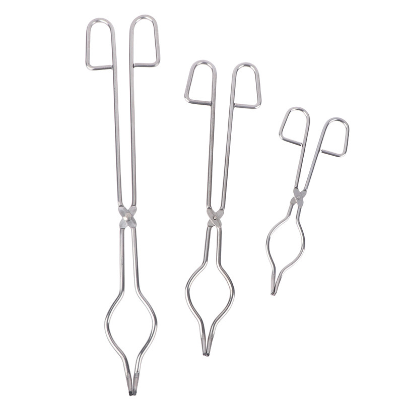 Profesionāli 20/30/40 cm nerūsējošā tērauda tīģeļa knaibles Grafīta kausēšanas knaibles turētājs Hromētas vārglāzes skavas satveršanai