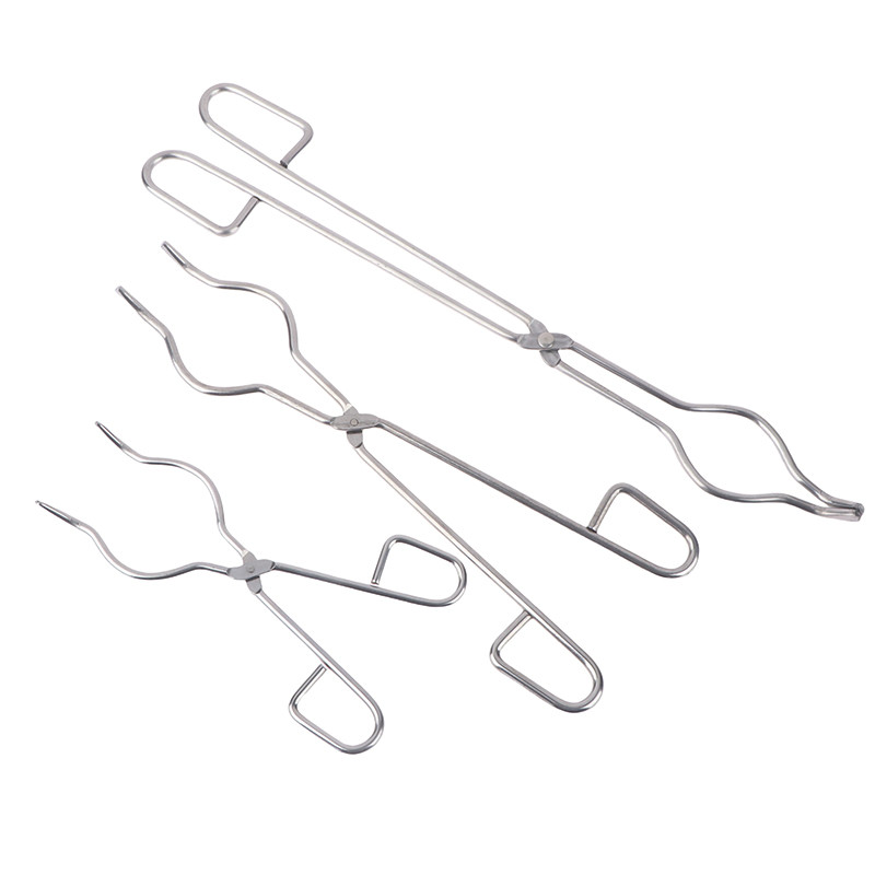 Profesionāli 20/30/40 cm nerūsējošā tērauda tīģeļa knaibles Grafīta kausēšanas knaibles turētājs Hromētas vārglāzes skavas satveršanai