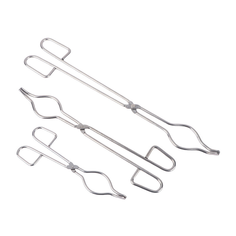 Profesionāli 20/30/40 cm nerūsējošā tērauda tīģeļa knaibles Grafīta kausēšanas knaibles turētājs Hromētas vārglāzes skavas satveršanai