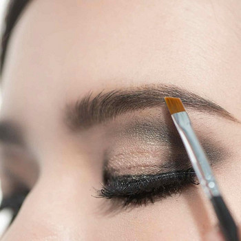 Makeup1/5/10Pcs Черни вежди Наклонена плоска ъглова четка Очна линия Сенки за очи Инструмент за гримиране на вежди Професионална дамска козметика