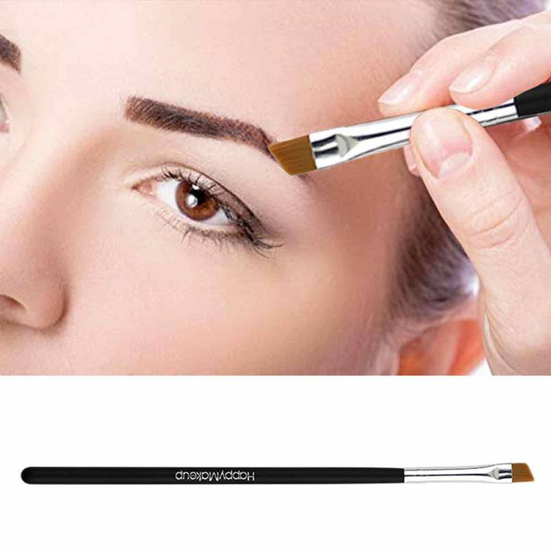 2/5 tk Kulmupintsel Ühe kaldservaga puidust varrega kulmupintsel Silmapuudriga jumestuspintsel Kulmumeigipintsel