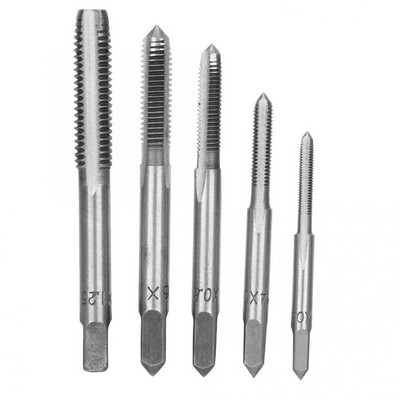 Set de filet 5 buc Set de filet de filet manual pentru filet Instrument de filet din oțel de mare viteză M3 M4 M5 M6 M8 Tap and die