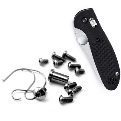 1pcs Șurub din aliaj de titan Set de șuruburi cu mâner DIY pentru piese de schimb pentru instrumente de schimb Benchmade Mini Griptilian 555 556 557