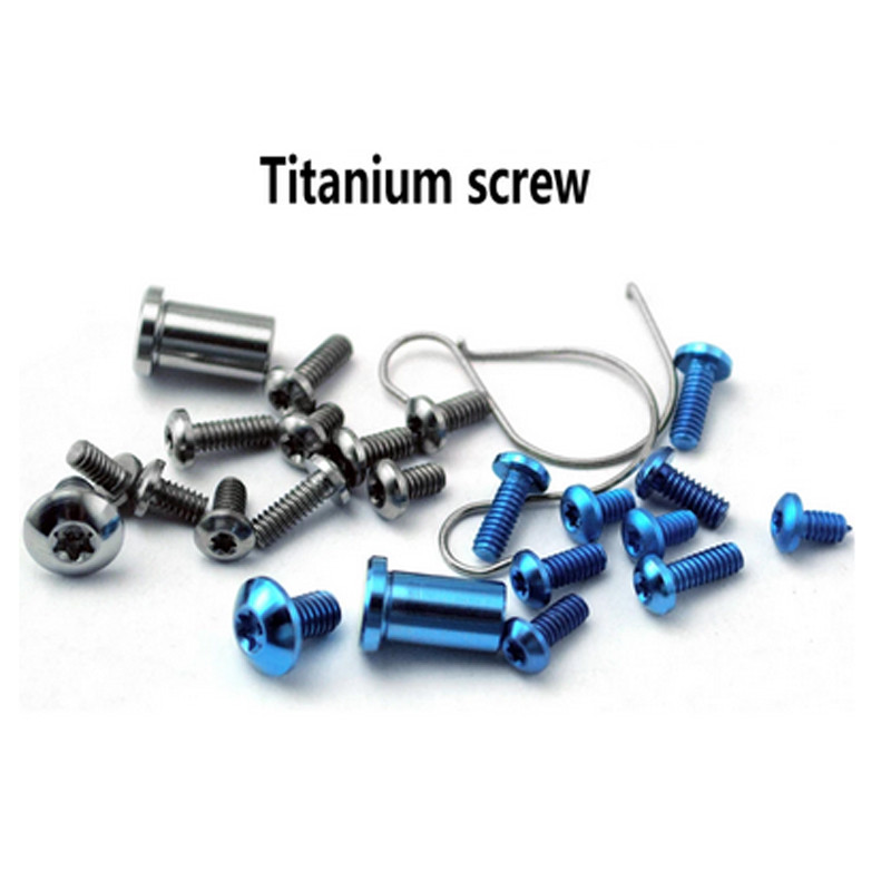 1 gab titāna sakausējuma skrūvju DIY roktura skrūvju komplekts, kas paredzēts benchmade Mini Griptilian 555 556 557 rezerves instrumentu detaļām