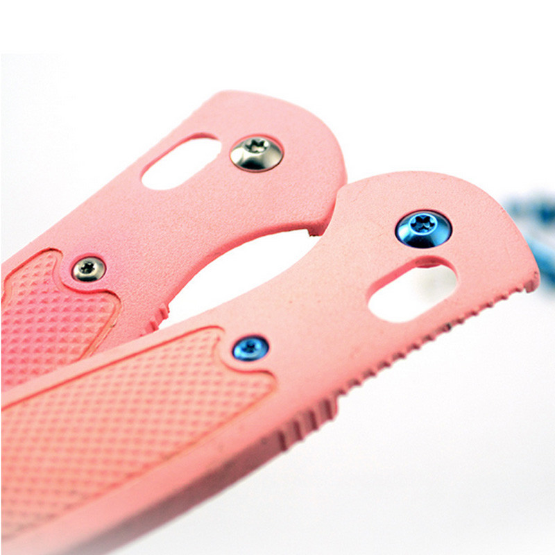 1 gab titāna sakausējuma skrūvju DIY roktura skrūvju komplekts, kas paredzēts benchmade Mini Griptilian 555 556 557 rezerves instrumentu detaļām