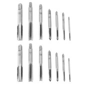 14 gab M3 līdz M12 metāla rokas skrūvju mašīna Metriskā konusveida spraudņa urbjmašīna sudraba krāsā