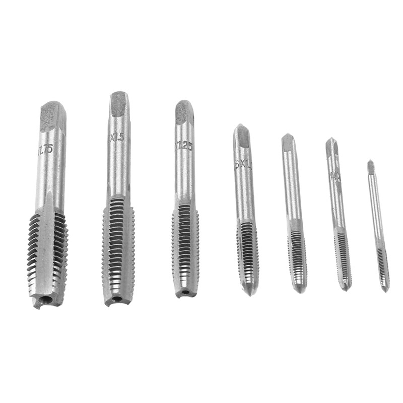 14 gab M3 līdz M12 metāla rokas skrūvju mašīna Metriskā konusveida spraudņa urbjmašīna sudraba krāsā