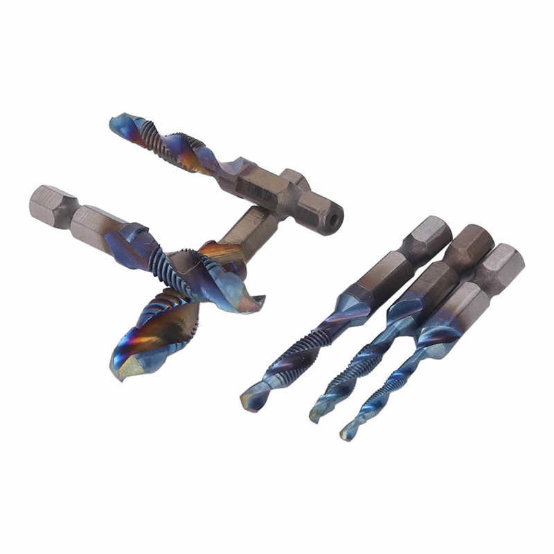 6 tk kuuskantvarre kombineeritud kraanikomplekt Spiraalflöötpuurimiskraanid Kiire teraskeermekeermestamise tööriist
