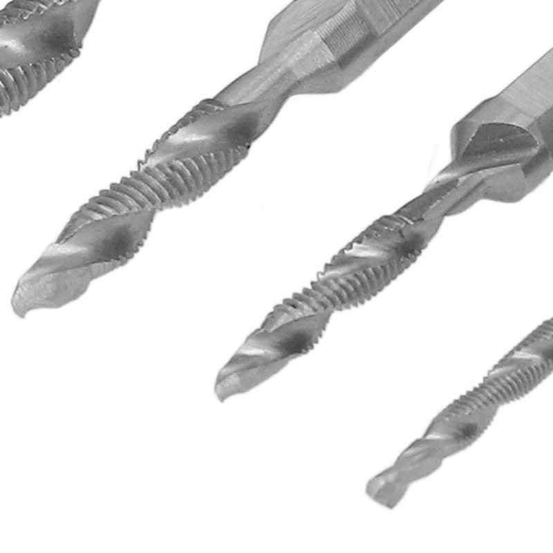 6 tk kuuskantvarre kombineeritud kraanikomplekt Spiraalflöötpuurimiskraanid Kiire teraskeermekeermestamise tööriist