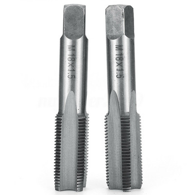 2db/készlet Kézi menetfúrók Egyenes hornyos csavarmenet Metrikus dugó Kézi menetfúró készlet Menetfúró szerszámok Kéziszerszámok M12-M20 fémmegmunkáláshoz