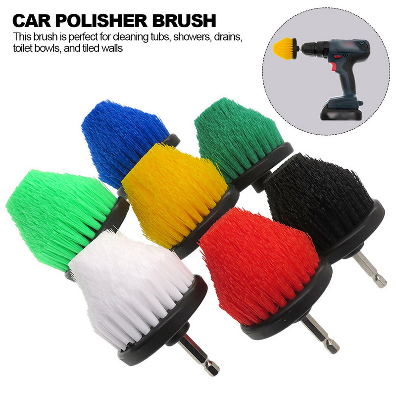 2,5 collu elektriskā tīrīšanas suka Riteņu suka Automašīnu mazgāšanas savienojošais stienis konusveida detaļu tīrīšanas rīks virtuves mēbelēm