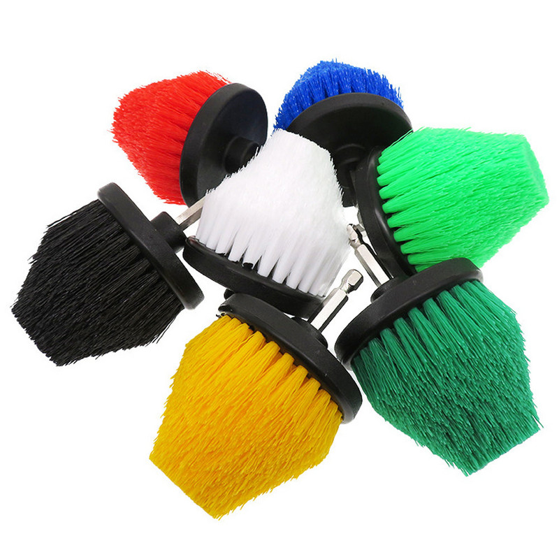 2,5 collu elektriskā tīrīšanas suka Riteņu suka Automašīnu mazgāšanas savienojošais stienis konusveida detaļu tīrīšanas rīks virtuves mēbelēm