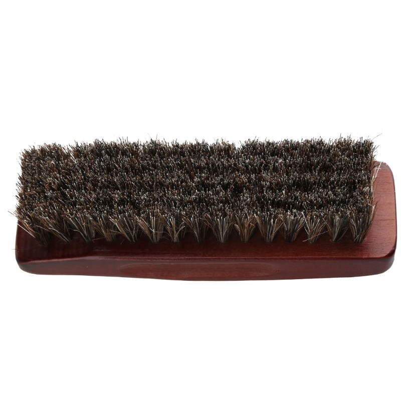 1db Professzionális fa nyelű lószőr sörtéjű csizmacipő csiszoló kefe