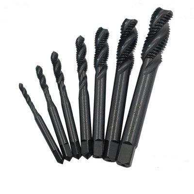 7 TK HSS-masina kruvikeermega meetermõõdustik tüüblite puuride komplekt ja stantspistiku komplekt masina kraanipistiku kraan terasmaterjalile M2-M30