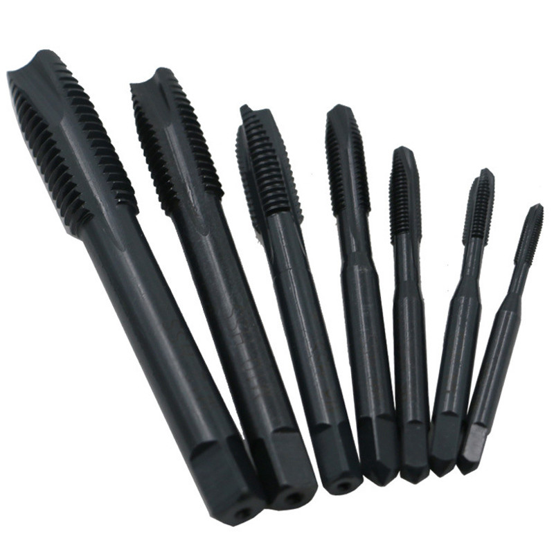 7 TK HSS-masina kruvikeermega meetermõõdustik tüüblite puuride komplekt ja stantspistiku komplekt masina kraanipistiku kraan terasmaterjalile M2-M30