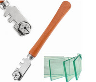 Daugiafunkcis nešiojamas šešių ratų stiklo plytelių pjaustytuvas apvali rankena, didelio stiprumo ritininis stiklo peilis apvalus plokščias pjovimo įrankis