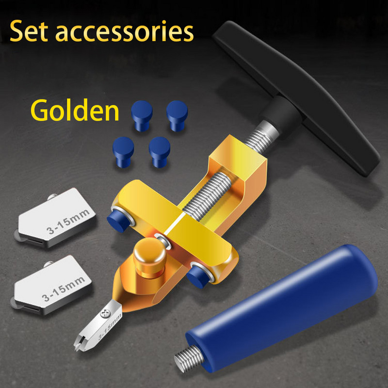 Diamond Glass Cutter for Glass Tile Cutting 2 in 1 Glass Cutter Set Manual Construction Tool Tile Cutter 8Pcs Whole Set DropShip