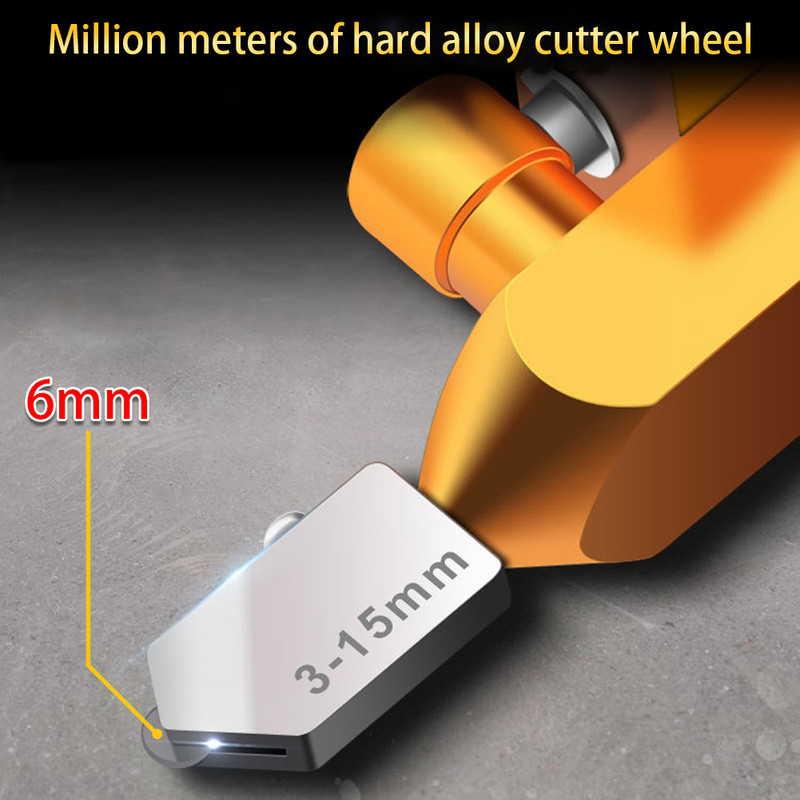 Diamond Glass Cutter for Glass Tile Cutting 2 in 1 Glass Cutter Set Manual Construction Tool Tile Cutter 8Pcs Whole Set DropShip