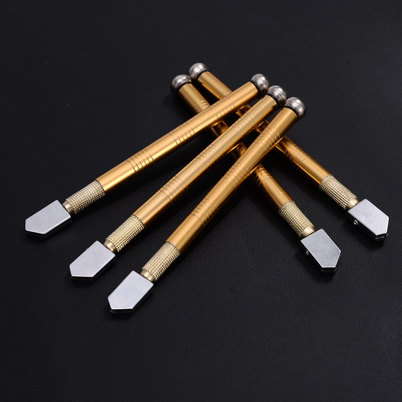 1kom Dijamantni rezač za staklo, profesionalni prijenosni nož s kotačićem, metalna ručka protiv klizanja, 175 mm za DIY pločice, ogledala, zanatske ručne rezove