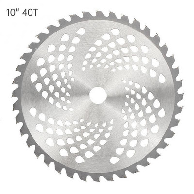 1db 40T/60T/80T fűnyíró penge 10 hüvelykes fűnyíró penge csere vágótárcsa kerti fűnyíró tartozék