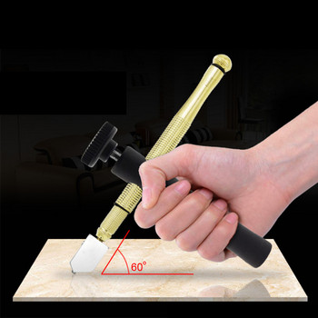 Window Craft Професионален нож за стъклени плочки за ръчен инструмент 130 мм инструменти за стъклен нож с диамантен връх Преносим