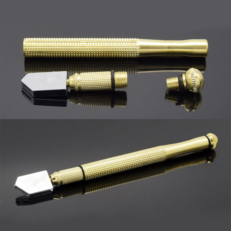 Window Craft Professzionális üvegcsempés vágó kéziszerszámhoz 130mm gyémántvégű üvegkés szerszámok Hordozható