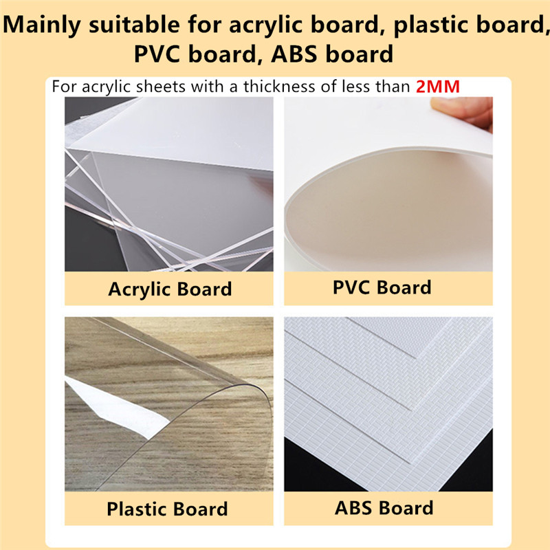 Akrilinis pjovimo peilis PVC plokštėms plastikinės organinio stiklo stiklo pjovimo įrankiai su pakaitiniais peiliais