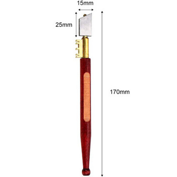 17 мм единичен диамантен нож за стъкло, преносим остър нож, инструмент за рязане на диамантено стъкло, плочки от твърда сплав, огледало, ремонт на рязане