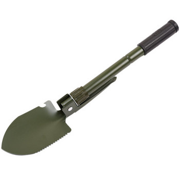 Многофункционална военна сгъваема лопата Мини градински къмпинг лопати Джобни инструменти за оцеляване на открито Дръжка от алуминиева сплав