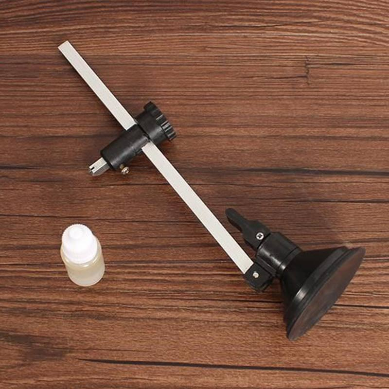 Buitinis stiklo pjovimo kompasas peilis medžio apdirbimo sukamoji apvali skylė su siurbimo taurele Stiklo pjovimo įrankiai atidarytuvai