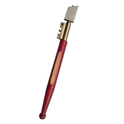 170mm Αντιολισθητική ξύλινη λαβή Επαγγελματικό εργαλείο κοπής γυαλιού κοπής σε φέτες Καθρέφτης κοπής γυαλιού μαχαίρι Εργαλείο κοπής διαμαντιών