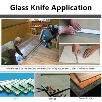 Diamond Glass Cutter Επαγγελματική Φορητή Μεταλλική Λαβή Λεπίδας Τροχού 175mm για Εργαλεία Χειροτεχνίας Κοπής Πλακιδίων DIY