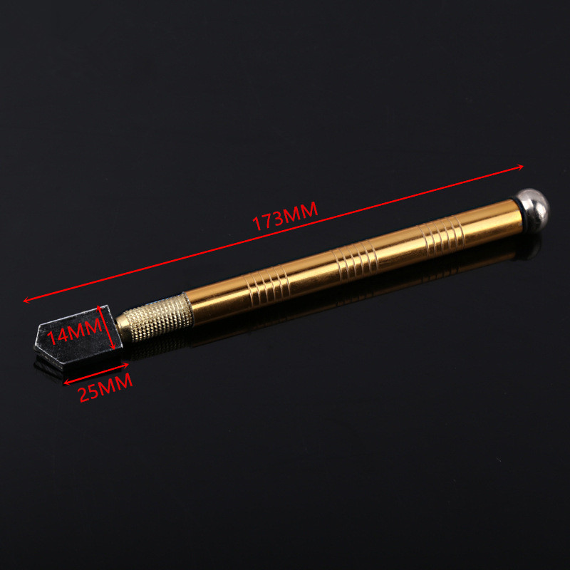 Teemantklaasilõikur Professionaalne kaasaskantav rattatera libisemisvastane metallist käepide 175 mm DIY plaadipeegli käsitöö lõikamise käsitööriistade jaoks