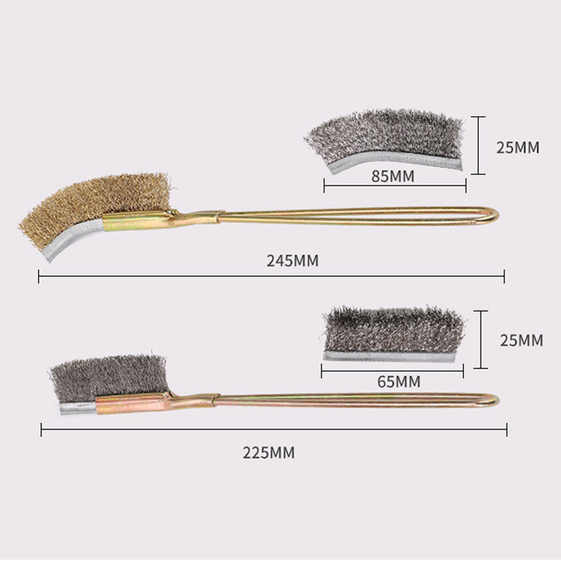 Mini tīrīšanas birste Daudzfunkcionāla rūsas noņemšanas krāsas noņemšana, pulēšana, atstarpju noņemšana, rokas instruments, sadzīves tehnikas tīrīšanas birste