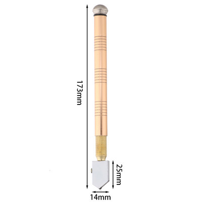 Professzionális csúszásgátló fém fogantyús kéziszerszámok barkácsvágott csempe tükör vágótartozékok üvegvágó gyémánt vágófej