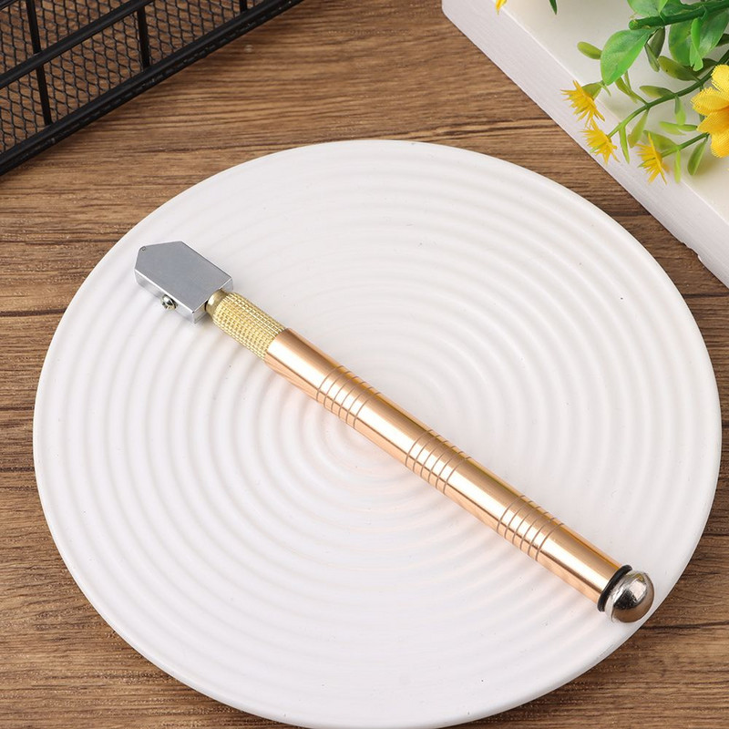 Professzionális csúszásgátló fém fogantyús kéziszerszámok barkácsvágott csempe tükör vágótartozékok üvegvágó gyémánt vágófej