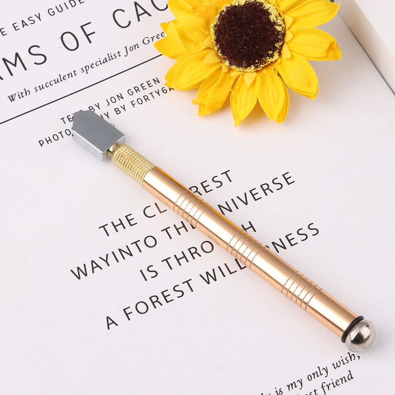 Professzionális csúszásgátló fém fogantyús kéziszerszámok barkácsvágott csempe tükör vágótartozékok üvegvágó gyémánt vágófej