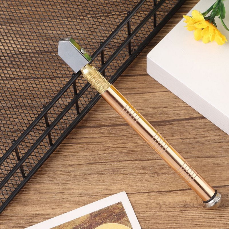 Professzionális csúszásgátló fém fogantyús kéziszerszámok barkácsvágott csempe tükör vágótartozékok üvegvágó gyémánt vágófej