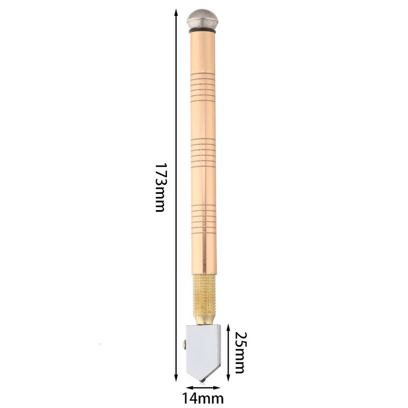 Professzionális csúszásgátló fém fogantyús kéziszerszámok barkácsvágott csempe tükör vágótartozékok üvegvágó gyémánt vágófej
