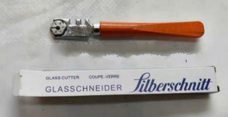 1db Window Craft Professzionális üvegcsempe vágó 130mm-es gyémántvégű üvegkés szerszámokhoz Hordozható üvegvágó kéziszerszám