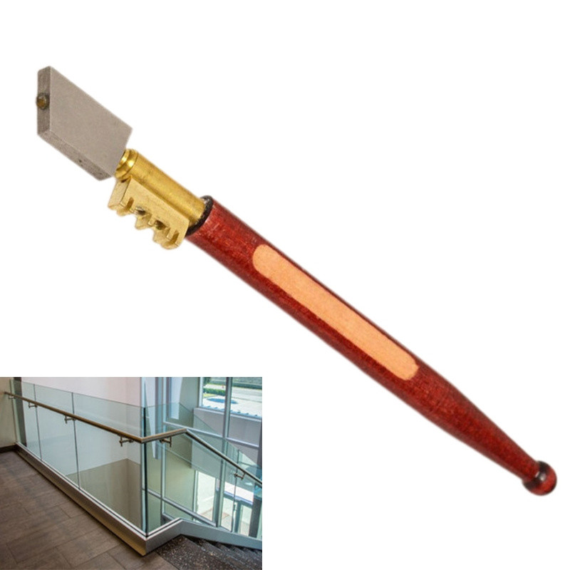 Hordozható 17 mm-es üveg gyémánt vágószerszám kemény barkács cseréptükör üvegtükör stb Vágószerszám üvegvágó kés