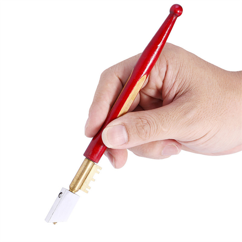 Hordozható 17 mm-es üveg gyémánt vágószerszám kemény barkács cseréptükör üvegtükör stb Vágószerszám üvegvágó kés