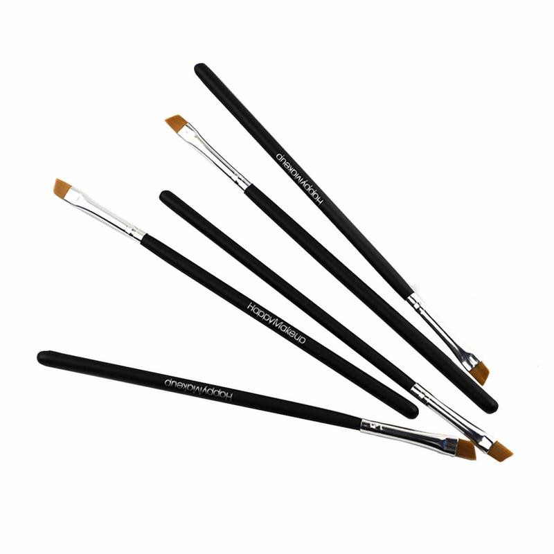 3 vnt Antakių šepetėlis Antakių pasviręs plokščias kampinis šepetėlis Akių pieštukas Akių šešėliai Antakių makiažo įrankis Profesionalūs kosmetiniai šepetėliai