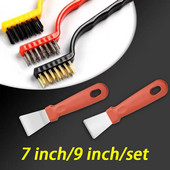 1/3tk Mini metallist rooste eemaldamise harjad Messing Puhastusharjad Poleerimine Metalliharjad Puhastusvahendid Kodukomplektid traathari