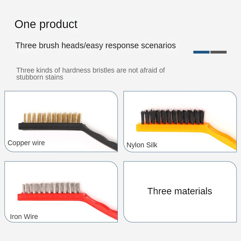1/3tk Mini metallist rooste eemaldamise harjad Messing Puhastusharjad Poleerimine Metalliharjad Puhastusvahendid Kodukomplektid traathari