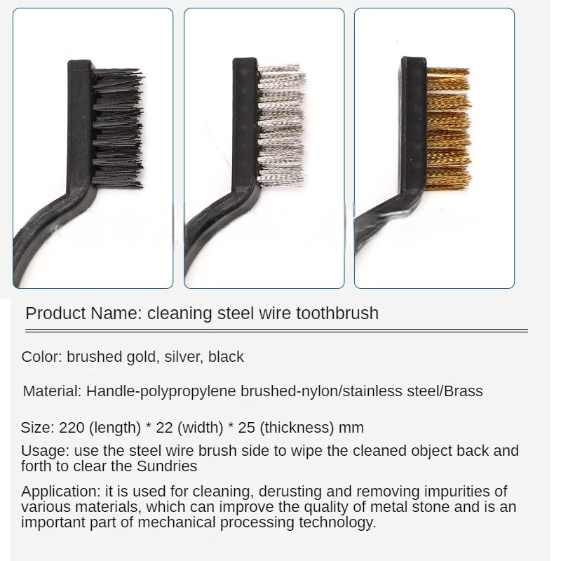1/3tk Mini metallist rooste eemaldamise harjad Messing Puhastusharjad Poleerimine Metalliharjad Puhastusvahendid Kodukomplektid traathari