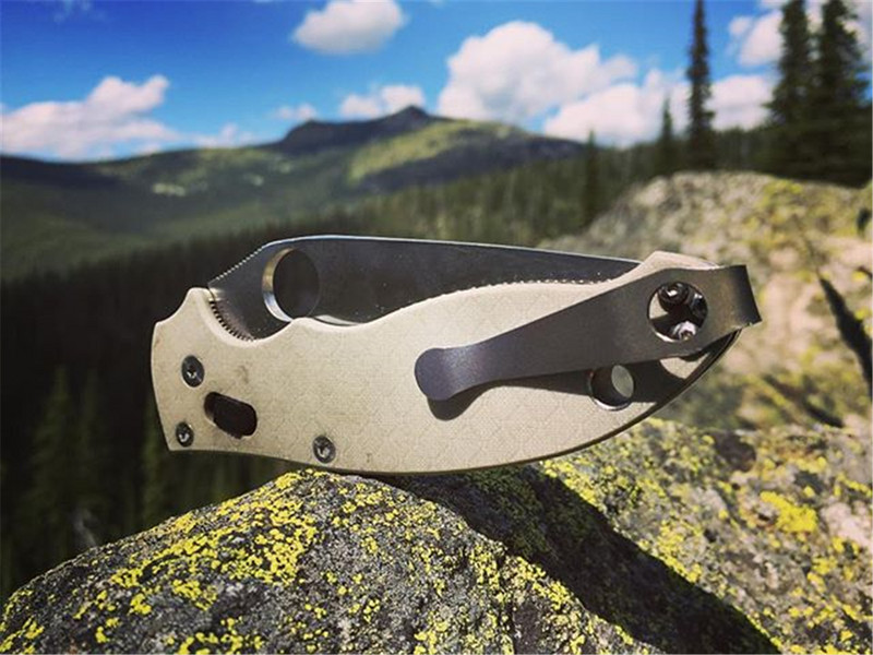 6al-4v Titanium stražnja kopča džepni nož kopča duboka stezaljka za nošenje džepna kopča za Spyderco sklopivi džepni nož DIY pribor