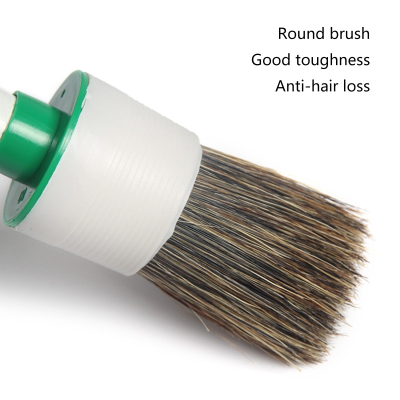 Automatikus részletező kefe műanyag nyelű kenőanyag-felhordó kefe belső külső tisztítókefe Gumikefék M4YD járműhöz